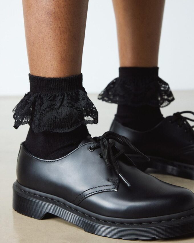 Calcetines de algodón orgánico con volantes