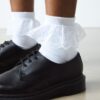 Calcetines de algodón orgánico con volantes