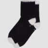 CALCETINES DE MEZCLA DE ALGODÓN ORGÁNICO Y PIEL SINTÉTICA CALCETINES DE MEZCLA DE ALGODÓN ORGÁNICO