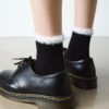CALCETINES DE MEZCLA DE ALGODÓN ORGÁNICO Y PIEL SINTÉTICA CALCETINES DE MEZCLA DE ALGODÓN ORGÁNICO
