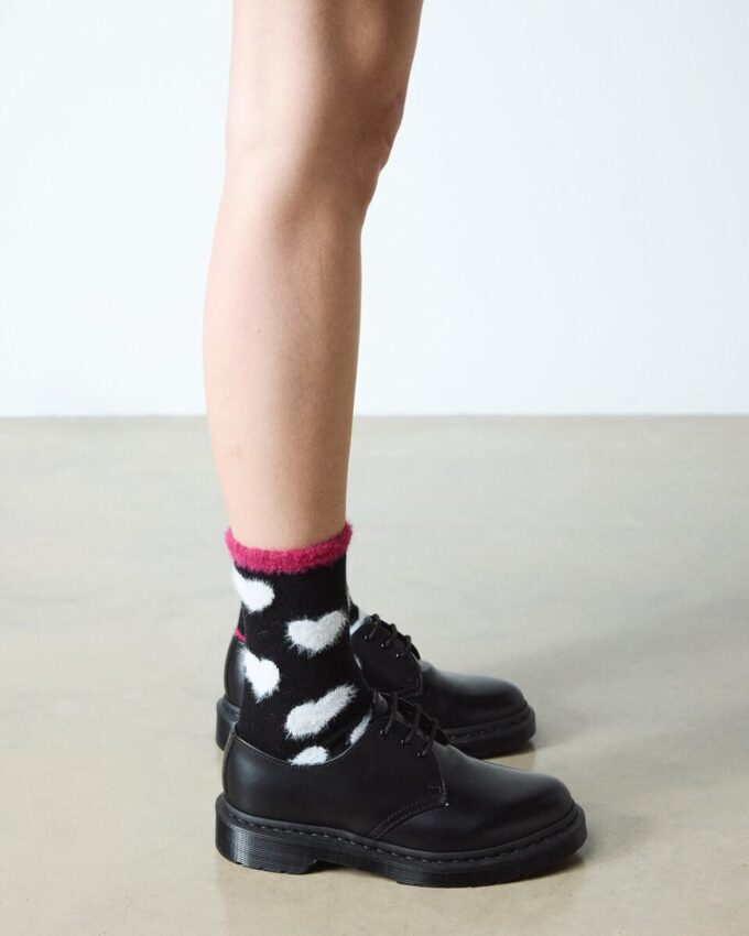 CALCETINES DE MEZCLA DE ALGODÓN ORGÁNICO Y PIEL SINTÉTICA CALCETINES DE MEZCLA DE ALGODÓN ORGÁNICO