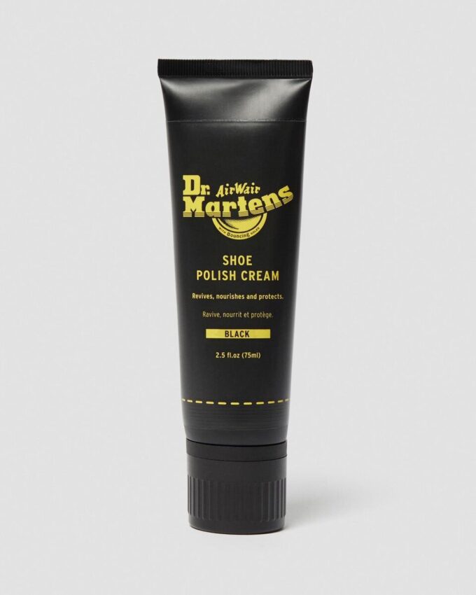 Crema para limpiar zapatos negros, tubo de 75 ml