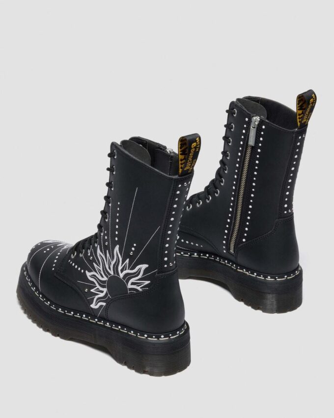 JADON HI SOLAR FLARE Botas con plataforma de cuero reciclado