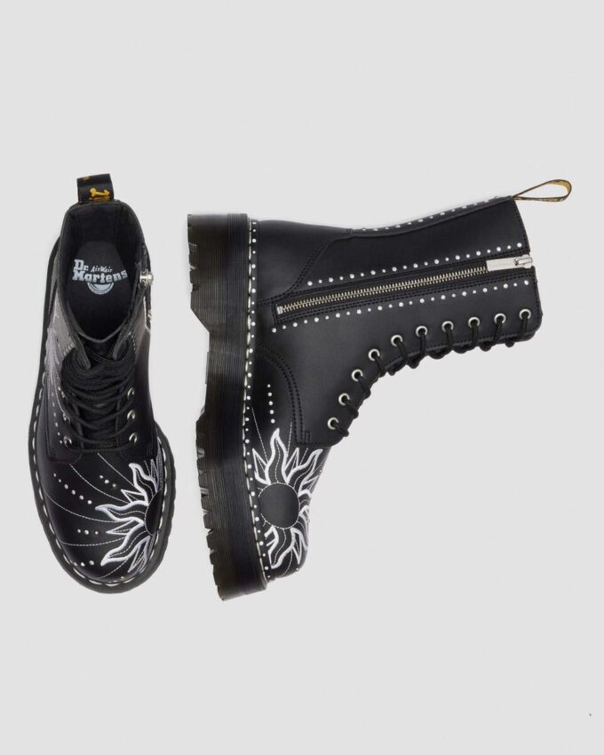 JADON HI SOLAR FLARE Botas con plataforma de cuero reciclado