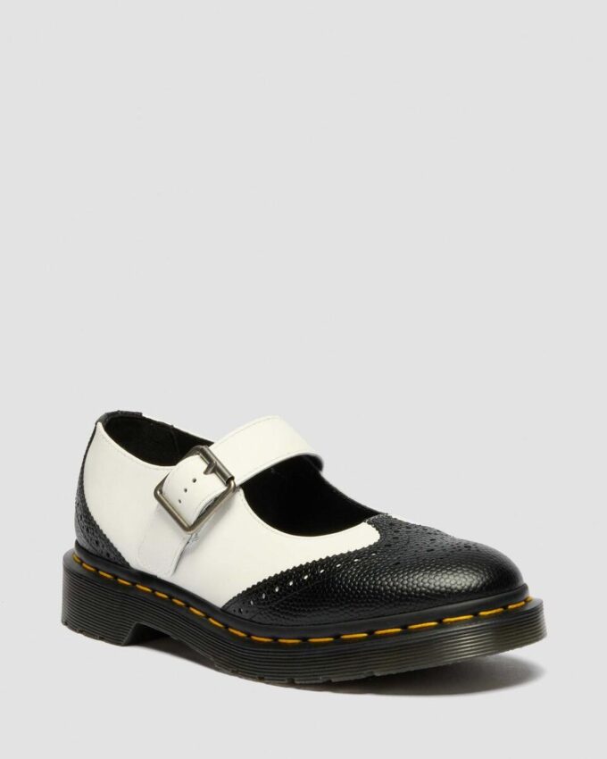 MARY JANE Zapatos de piel monocromáticos MARY JANE Zapatos de piel monocromáticos