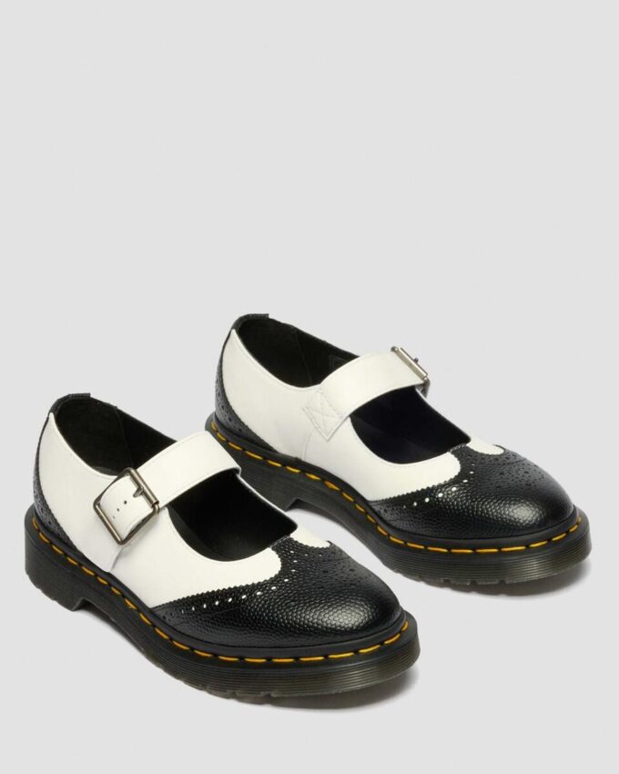 MARY JANE Zapatos de piel monocromáticos MARY JANE Zapatos de piel monocromáticos