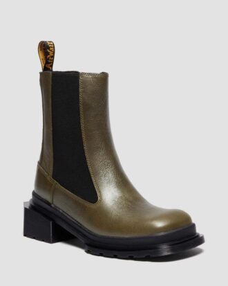 MAYBOLE CHELSEA Botas de cuero con puntera cuadrada