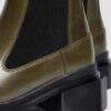 MAYBOLE CHELSEA Botas de cuero con puntera cuadrada MAYBOLE CHELSEA Botas de cuero con puntera cuadrada