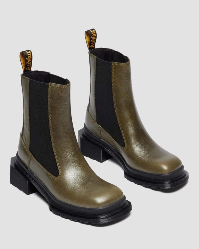 MAYBOLE CHELSEA Botas de cuero con puntera cuadrada MAYBOLE CHELSEA Botas de cuero con puntera cuadrada