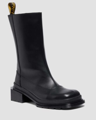 Maybole Hi Botas Chelsea de piel con puntera cuadrada