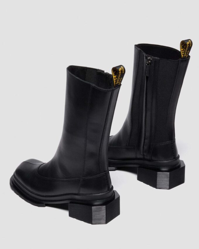 Maybole Hi Botas Chelsea de piel con puntera cuadrada Maybole Hi Botas Chelsea de piel con puntera cuadrada