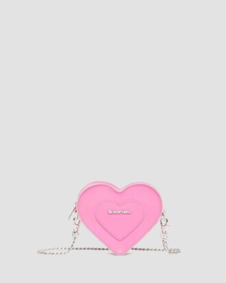 MINI HEART Bolso de piel con forma de corazón