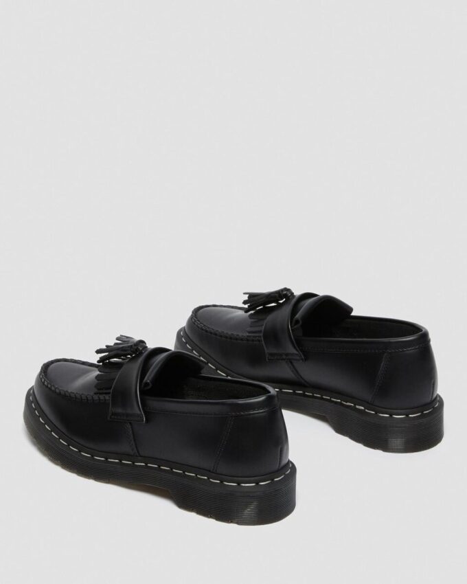Mocasines Adrian de Smooth Leather con costura blanca Mocasines Adrian de Smooth Leather con costura blanca