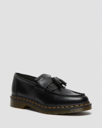 Mocasines con borlas de piel cosida en amarillo Adrian
