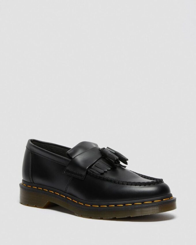 Mocasines con borlas de piel cosida en amarillo Adrian Mocasines con borlas de piel cosida en amarillo Adrian