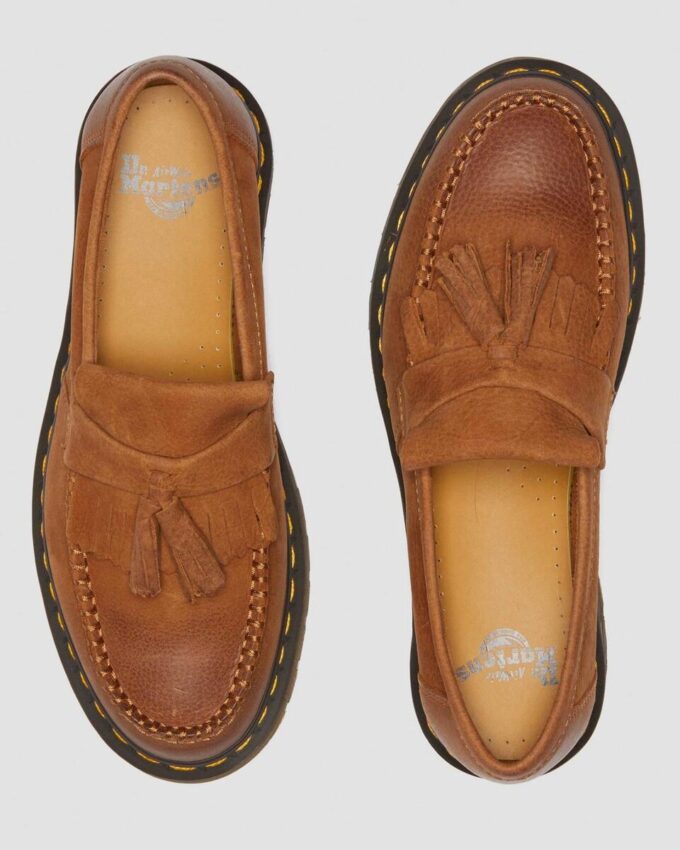 Mocasines con borlas de piel nobuk Adrian Mocasines con borlas de piel nobuk Adrian