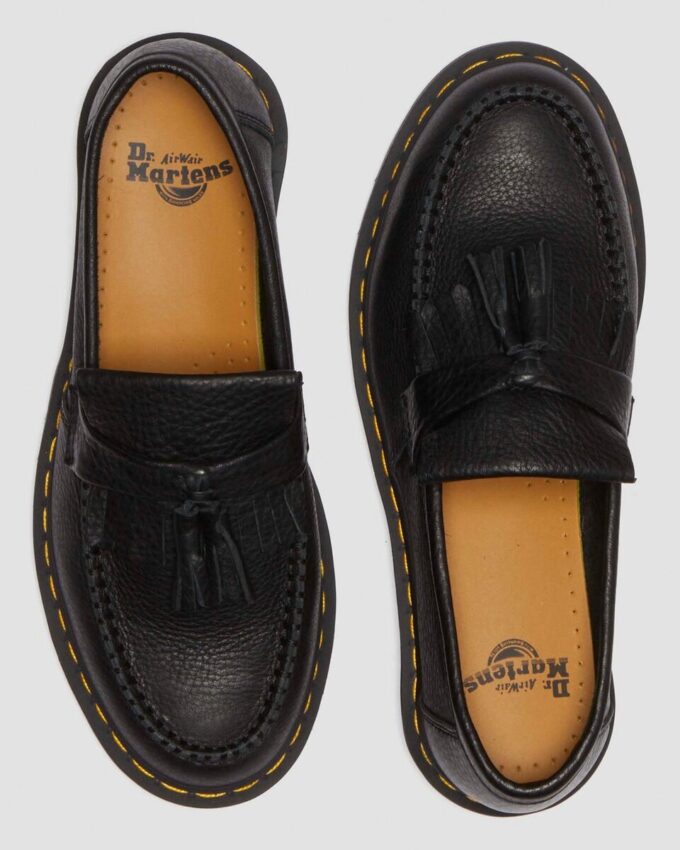 Mocasines de piel Ambassador Leather Adrian con costura amarilla Mocasines de piel Ambassador Leather Adrian con costura amarilla
