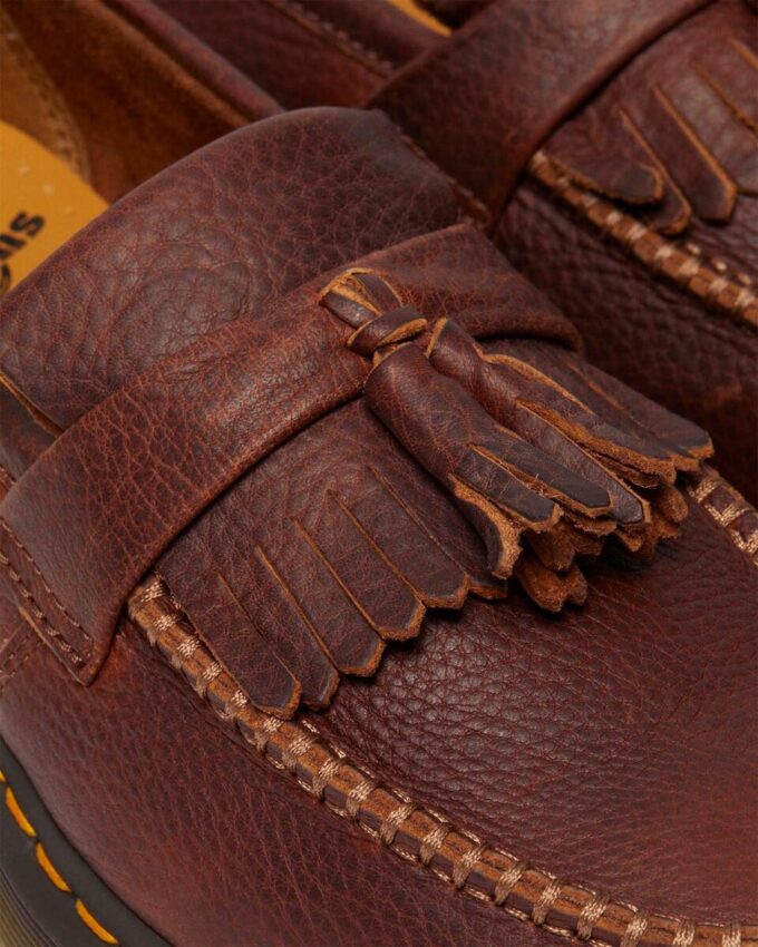 Mocasines de piel Ambassador Leather Adrian con costura amarilla Mocasines de piel Ambassador Leather Adrian con costura amarilla