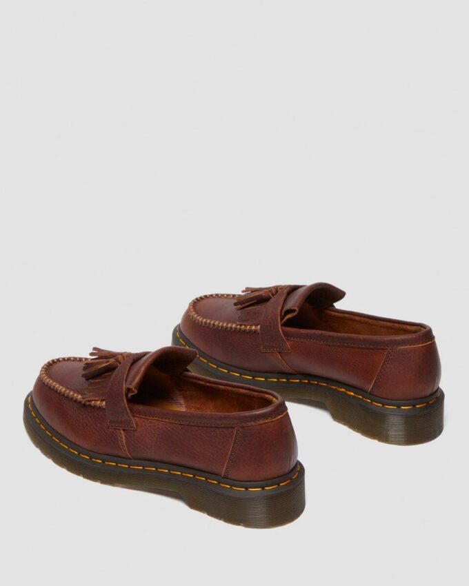 Mocasines de piel Ambassador Leather Adrian con costura amarilla Mocasines de piel Ambassador Leather Adrian con costura amarilla