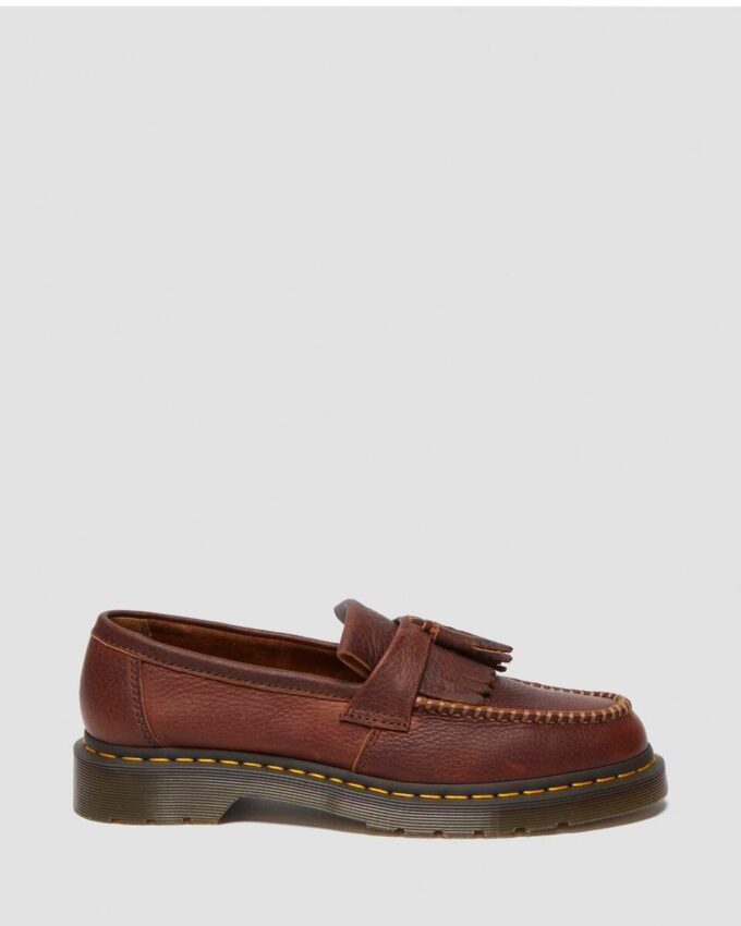 Mocasines de piel Ambassador Leather Adrian con costura amarilla Mocasines de piel Ambassador Leather Adrian con costura amarilla