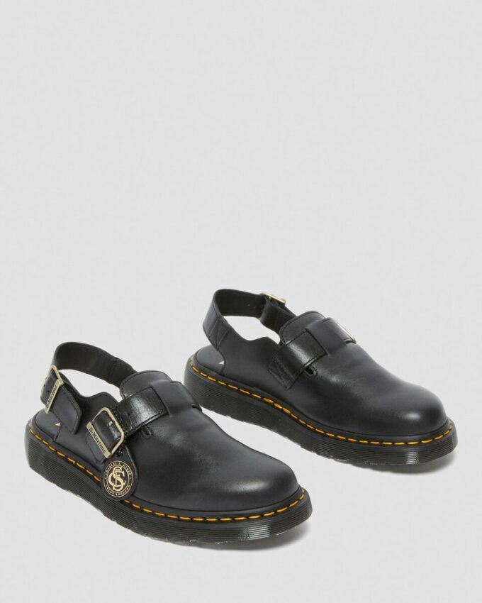 Mules con talón abierto de piel Jorge Made in England