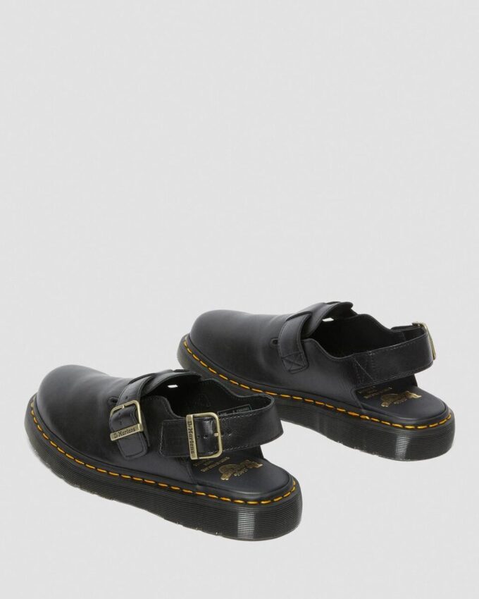Mules con talón abierto de piel Jorge Made in England