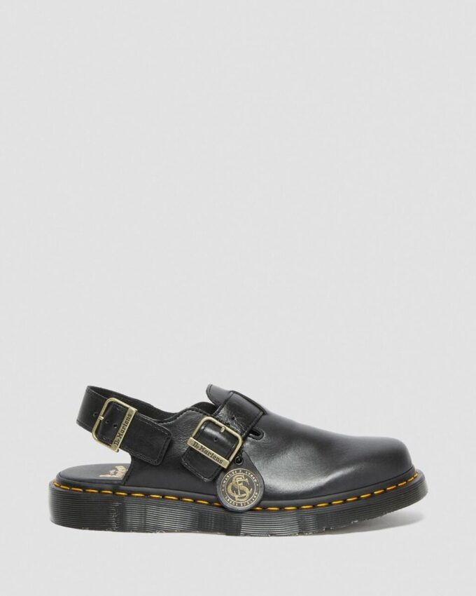 Mules con talón abierto de piel Jorge Made in England