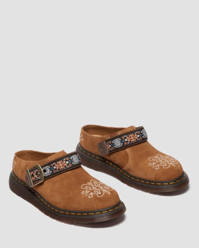Mules Isham de ante y jacquard Mules Isham de ante y jacquard