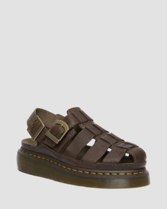 Sandalias de pescador de piel Wrenlie Grizzly
