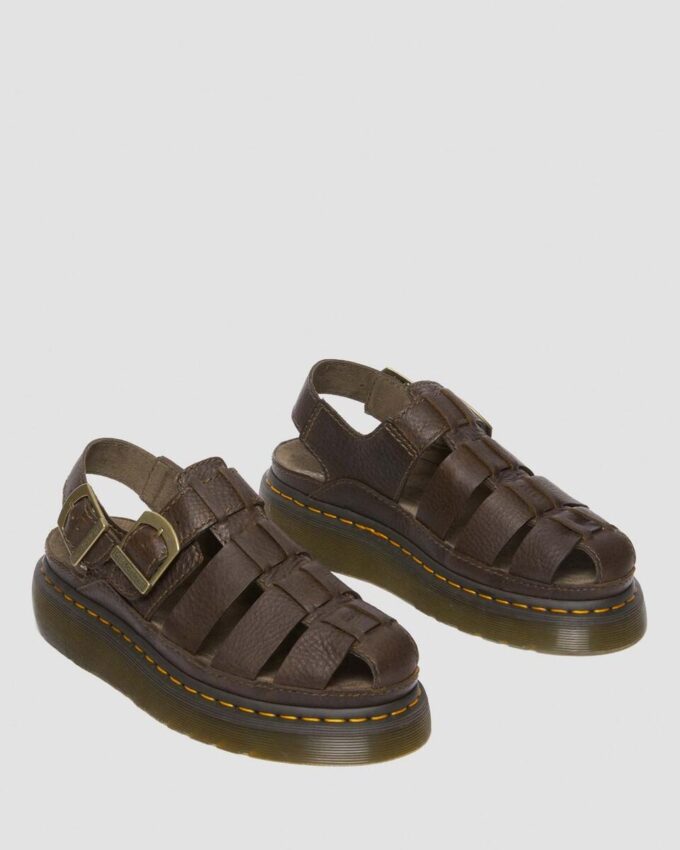 Sandalias de pescador de piel Wrenlie Grizzly Sandalias de pescador de piel Wrenlie Grizzly