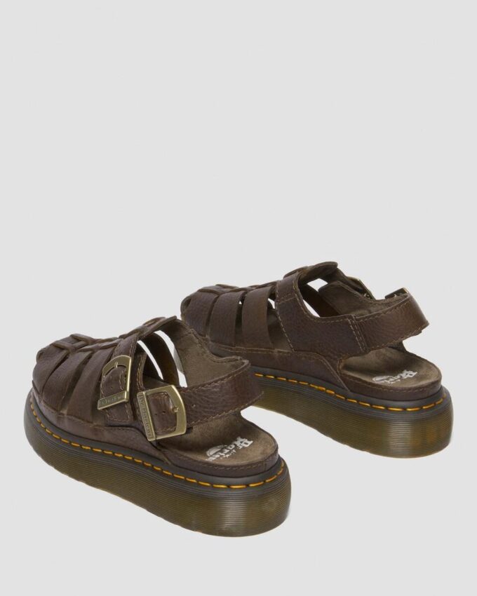 Sandalias de pescador de piel Wrenlie Grizzly Sandalias de pescador de piel Wrenlie Grizzly