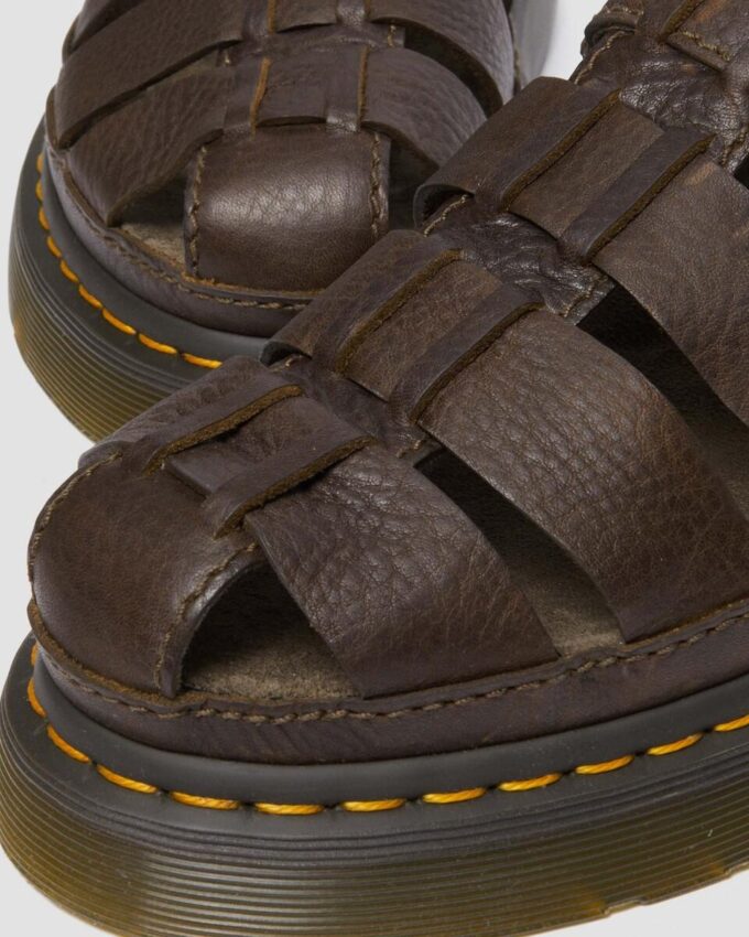 Sandalias de pescador de piel Wrenlie Grizzly Sandalias de pescador de piel Wrenlie Grizzly