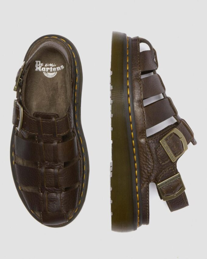 Sandalias de pescador de piel Wrenlie Grizzly Sandalias de pescador de piel Wrenlie Grizzly