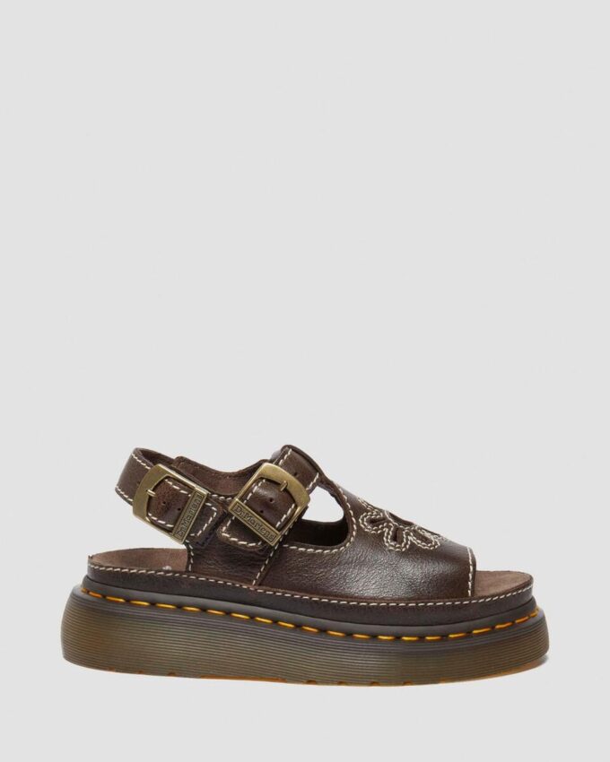 Sandalias Dunnet Flower de piel plena flor Sandalias Dunnet Flower de piel plena flor