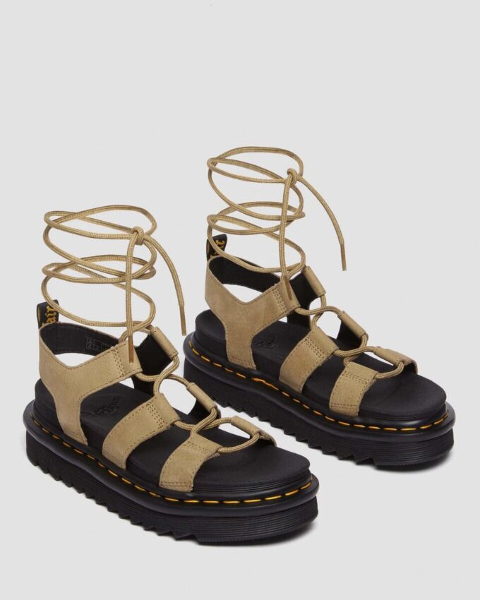 Sandalias gladiadoras de nubuck abatanado Nartilla Sandalias gladiadoras de nubuck abatanado Nartilla