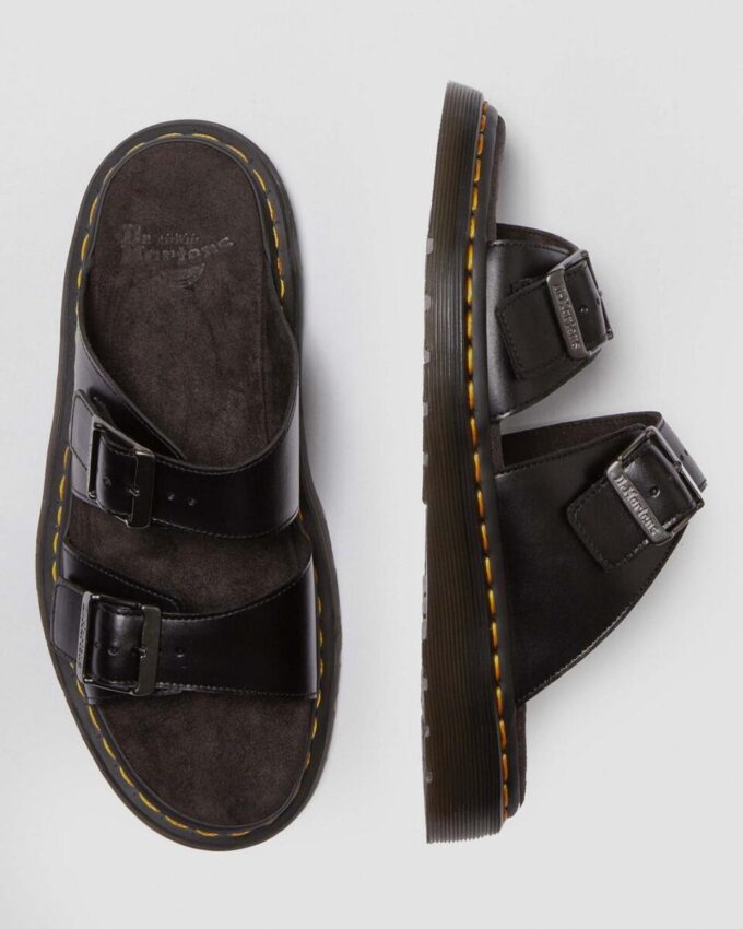 Sandalias Josef Analine con hebilla de cuero Sandalias Josef Analine con hebilla de cuero
