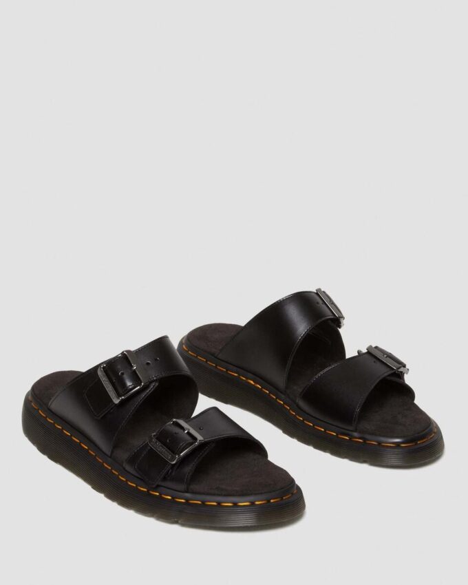 Sandalias Josef Analine con hebilla de cuero Sandalias Josef Analine con hebilla de cuero