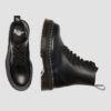 Smooth Leather Platform Boots with White Stitches, Jadon Smooth Leather Platform Boots with White Stitches, Jadon