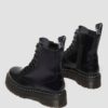 Smooth Leather Platform Boots with White Stitches, Jadon Smooth Leather Platform Boots with White Stitches, Jadon