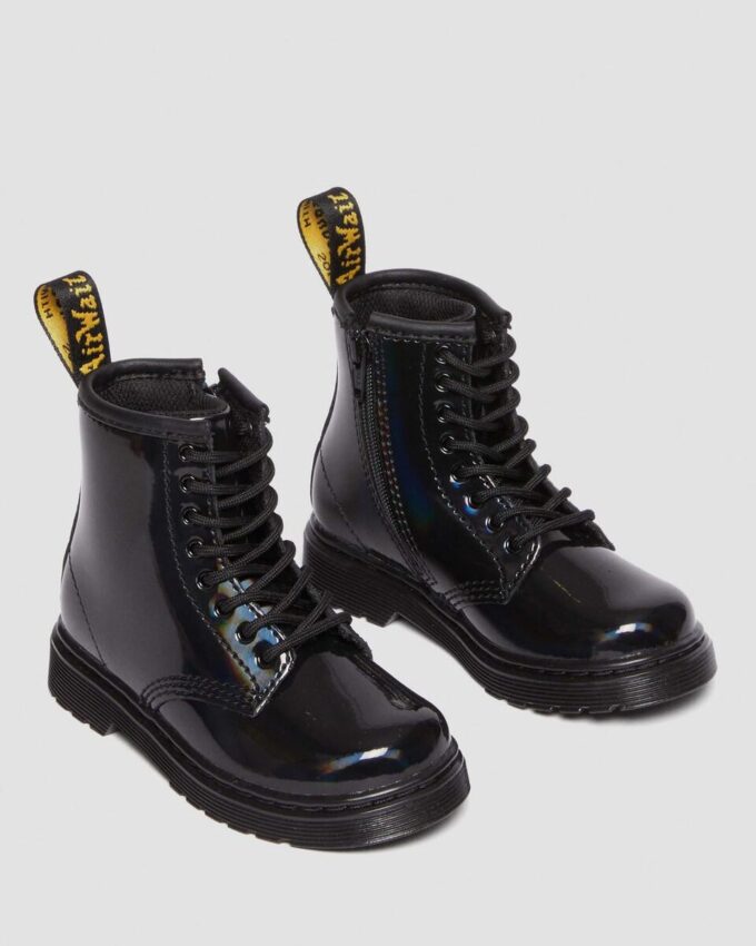 TODDLER 1460 RAINBOW Patent Leather Botas con cordones