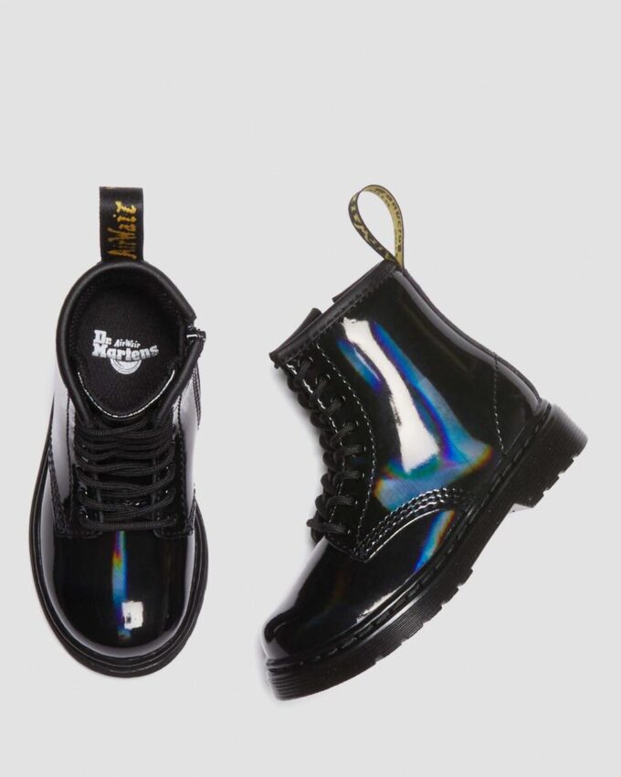 TODDLER 1460 RAINBOW Patent Leather Botas con cordones