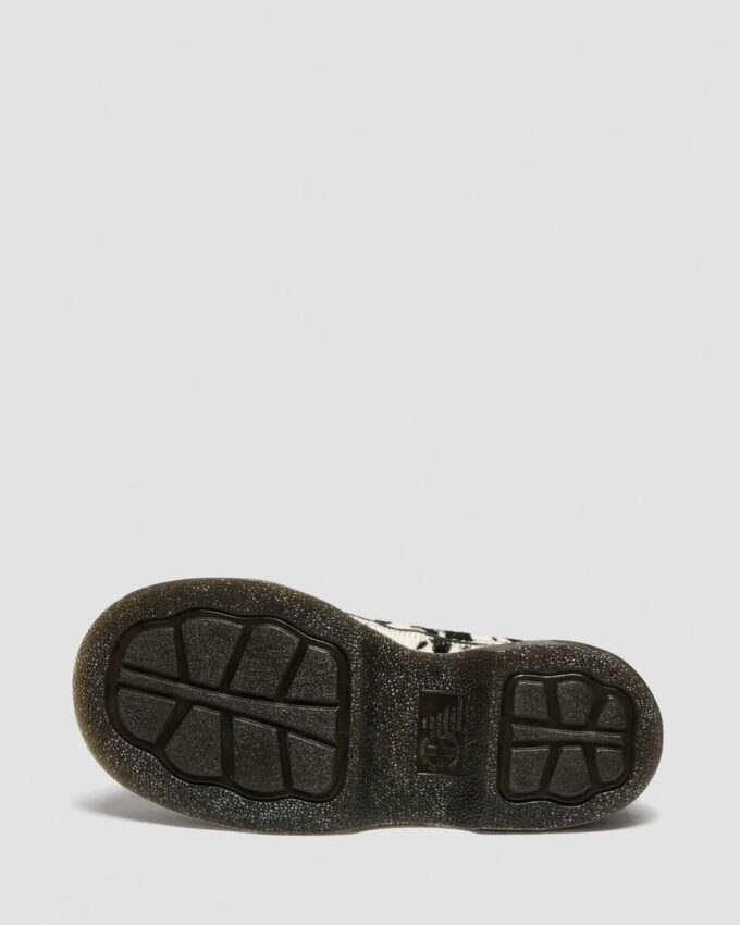 Zapatos BUZZ de 5 ojales con pelo de dálmata sobre cuero Zapatos BUZZ de 5 ojales con pelo de dálmata sobre cuero