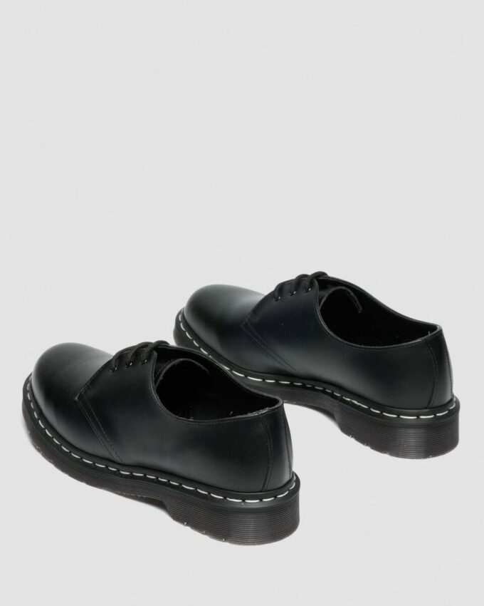 Zapatos con cordones de Smooth Leather y costuras blancas 1461 Zapatos con cordones de Smooth Leather y costuras blancas 1461