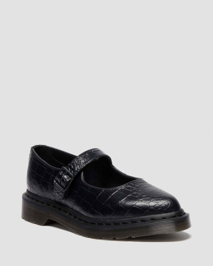 Zapatos ELPHIE MJ de piel con relieve de cocodrilo Zapatos ELPHIE MJ de piel con relieve de cocodrilo