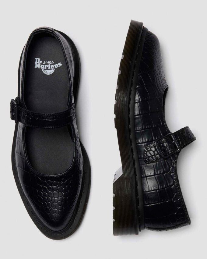 Zapatos ELPHIE MJ de piel con relieve de cocodrilo Zapatos ELPHIE MJ de piel con relieve de cocodrilo