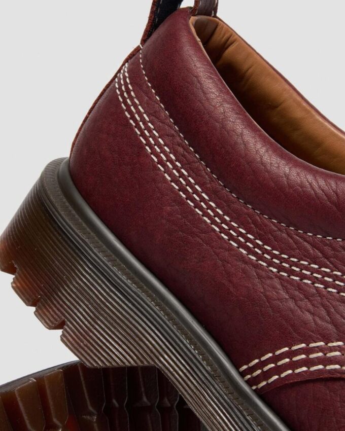 Zapatos Lowell de piel granulada con cordones y puntera mocasín Zapatos Lowell de piel granulada con cordones y puntera mocasín