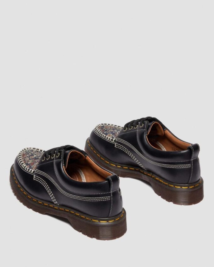 Zapatos Lowell de piel y encaje jacquard con puntera mocasín Zapatos Lowell de piel y encaje jacquard con puntera mocasín