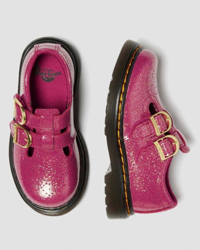 Zapatos Mary Jane de Patent Leather brillante para niños pequeños 8065