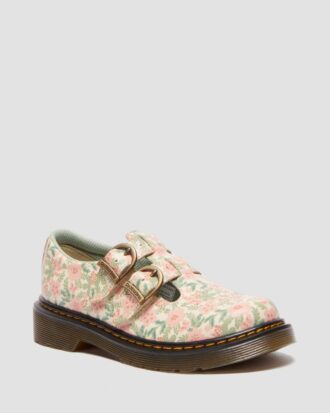Zapatos Mary Jane de piel con estampado floral Junior 8053