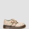 Zapatos Mary Jane de piel con estampado floral para niña 8053 Zapatos Mary Jane de piel con estampado floral para niña 8053